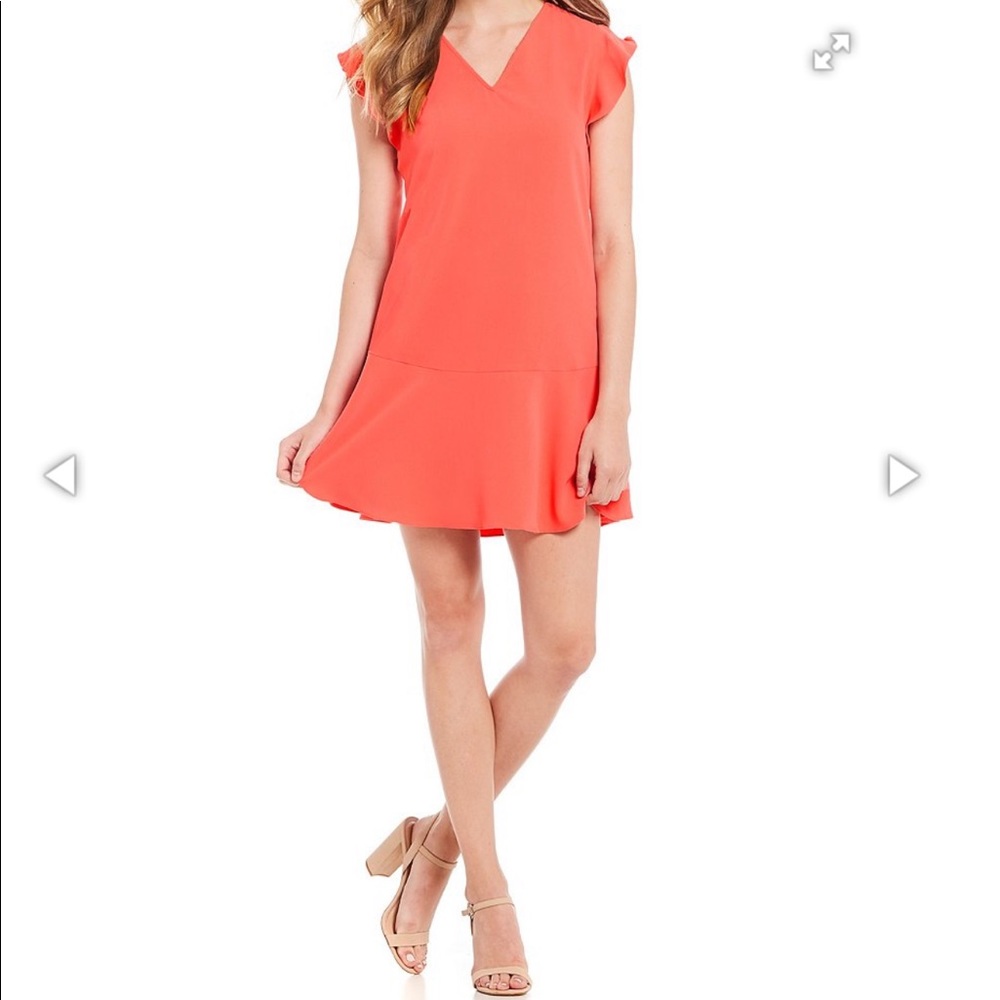 Gianni Bini Emily Ruffle Sleeve Shift Dress